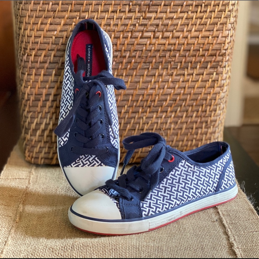 Tommy Hilfiger Converse Sneaker Blue Red White 7.5